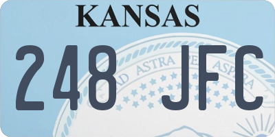 KS license plate 248JFC