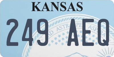 KS license plate 249AEQ