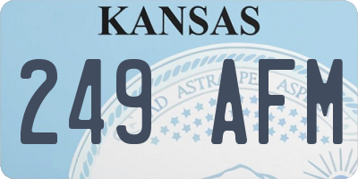 KS license plate 249AFM