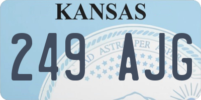 KS license plate 249AJG