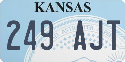 KS license plate 249AJT