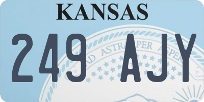 KS license plate 249AJY