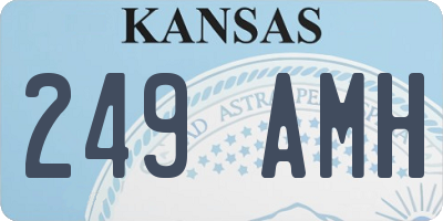 KS license plate 249AMH