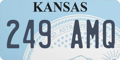 KS license plate 249AMQ