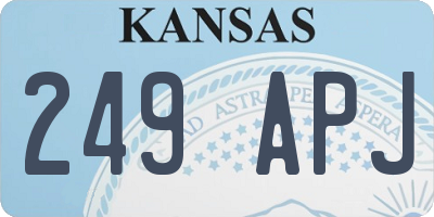 KS license plate 249APJ