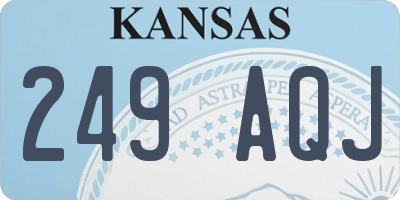 KS license plate 249AQJ