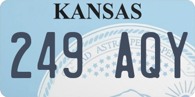 KS license plate 249AQY