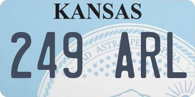 KS license plate 249ARL