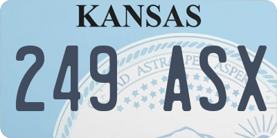 KS license plate 249ASX