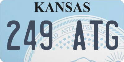 KS license plate 249ATG