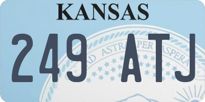 KS license plate 249ATJ