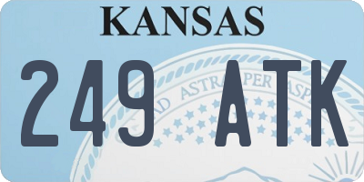 KS license plate 249ATK