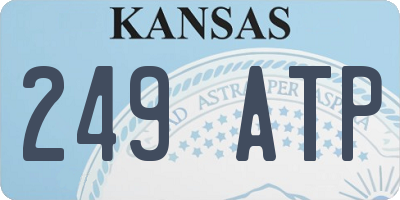 KS license plate 249ATP
