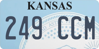 KS license plate 249CCM