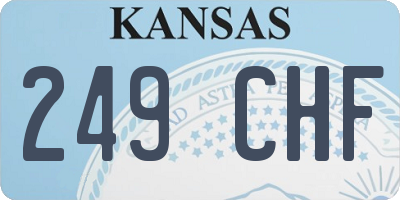 KS license plate 249CHF