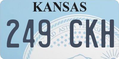 KS license plate 249CKH