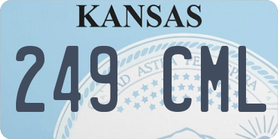 KS license plate 249CML