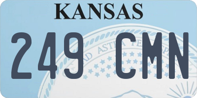 KS license plate 249CMN