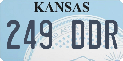 KS license plate 249DDR