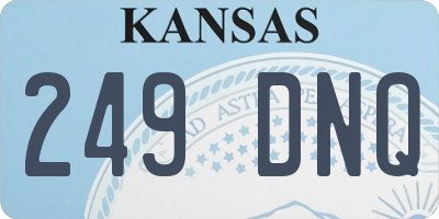 KS license plate 249DNQ