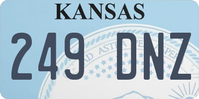 KS license plate 249DNZ