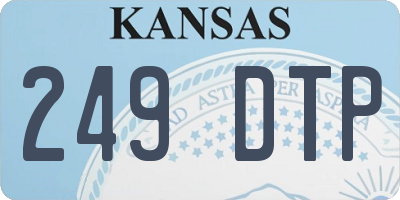 KS license plate 249DTP