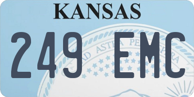 KS license plate 249EMC