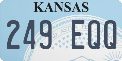 KS license plate 249EQQ