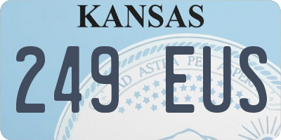 KS license plate 249EUS