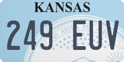 KS license plate 249EUV