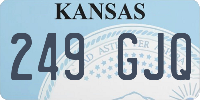 KS license plate 249GJQ