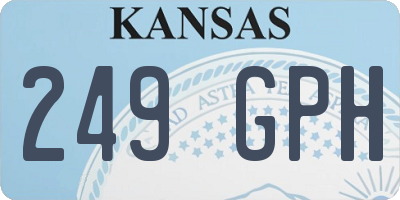 KS license plate 249GPH