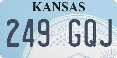 KS license plate 249GQJ