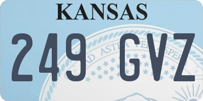 KS license plate 249GVZ