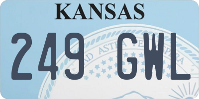 KS license plate 249GWL