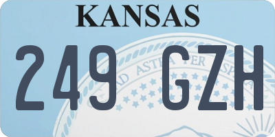 KS license plate 249GZH