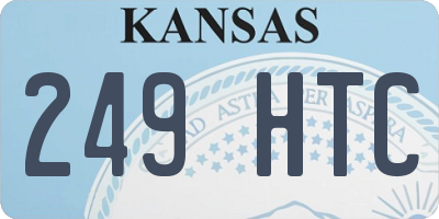 KS license plate 249HTC