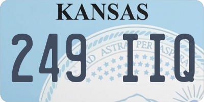 KS license plate 249IIQ