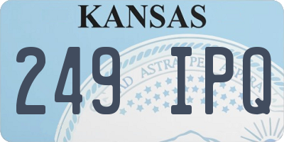KS license plate 249IPQ