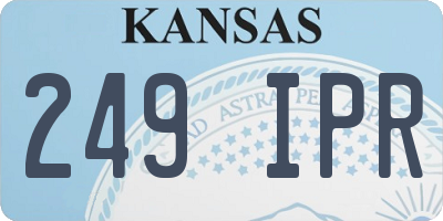 KS license plate 249IPR