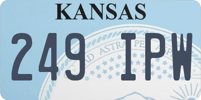 KS license plate 249IPW