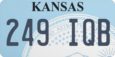 KS license plate 249IQB