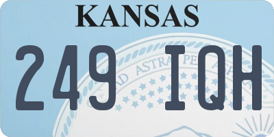 KS license plate 249IQH