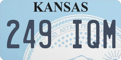 KS license plate 249IQM