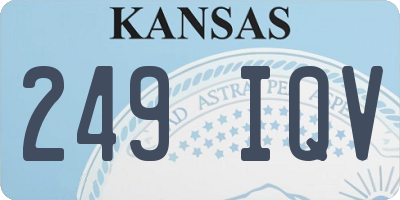KS license plate 249IQV