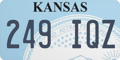 KS license plate 249IQZ