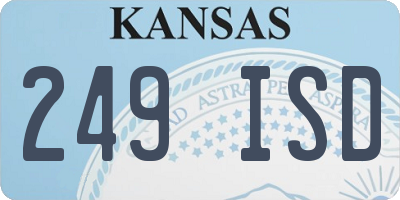 KS license plate 249ISD