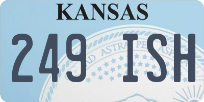 KS license plate 249ISH
