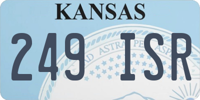 KS license plate 249ISR