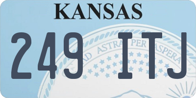 KS license plate 249ITJ